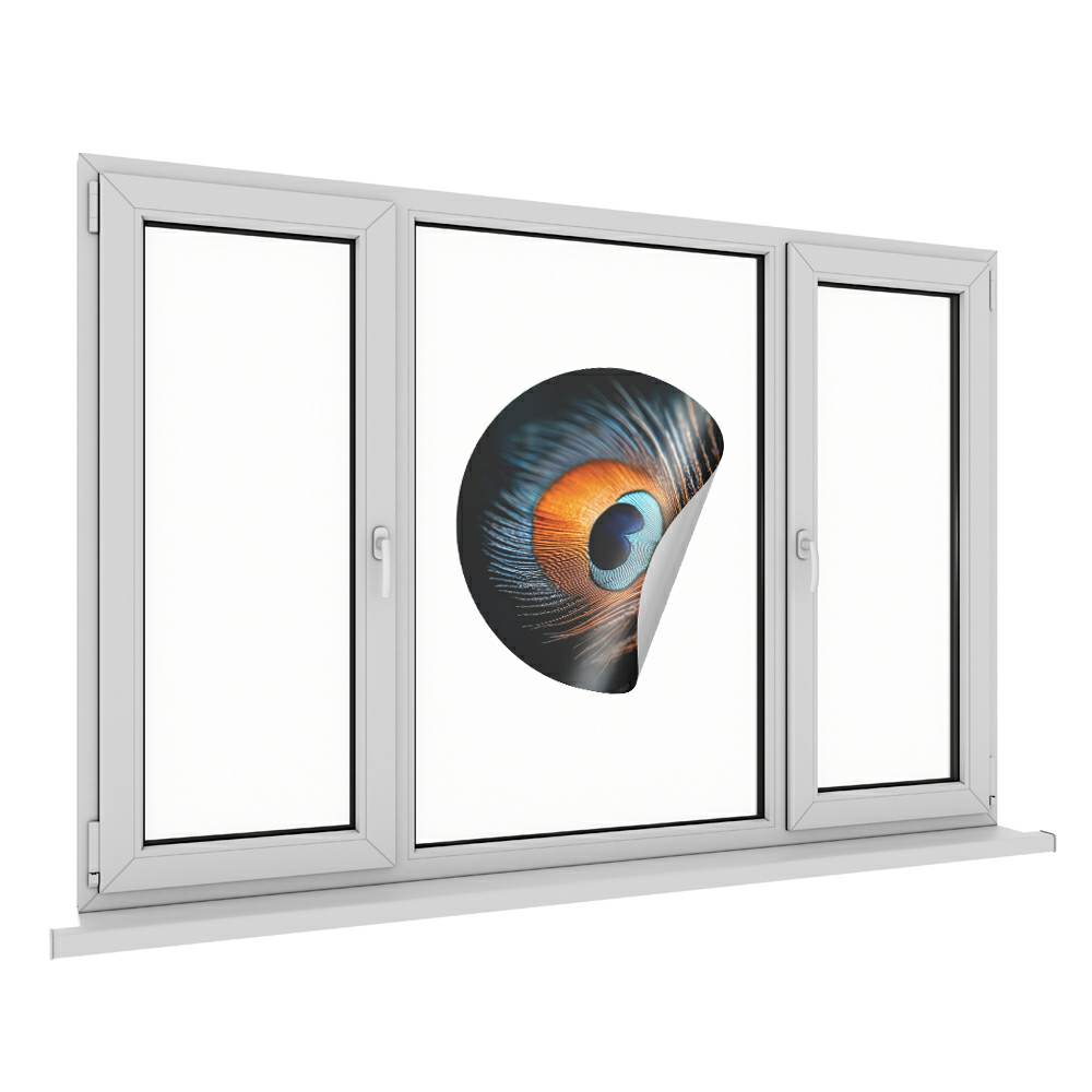 Raamsticker tijdelijk gebruik