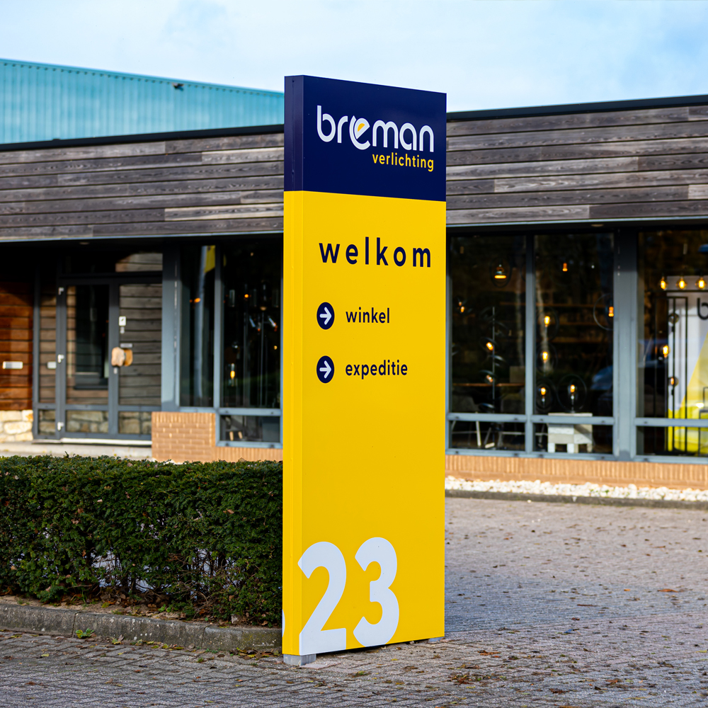 Reclamezuil voorbeeld